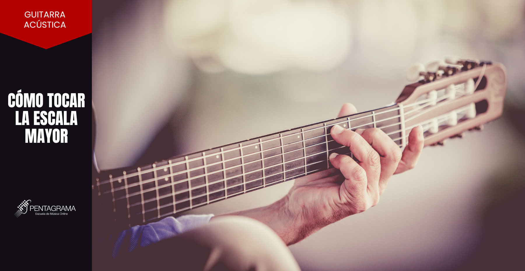 Cómo tocar la escala mayor en la guitarra