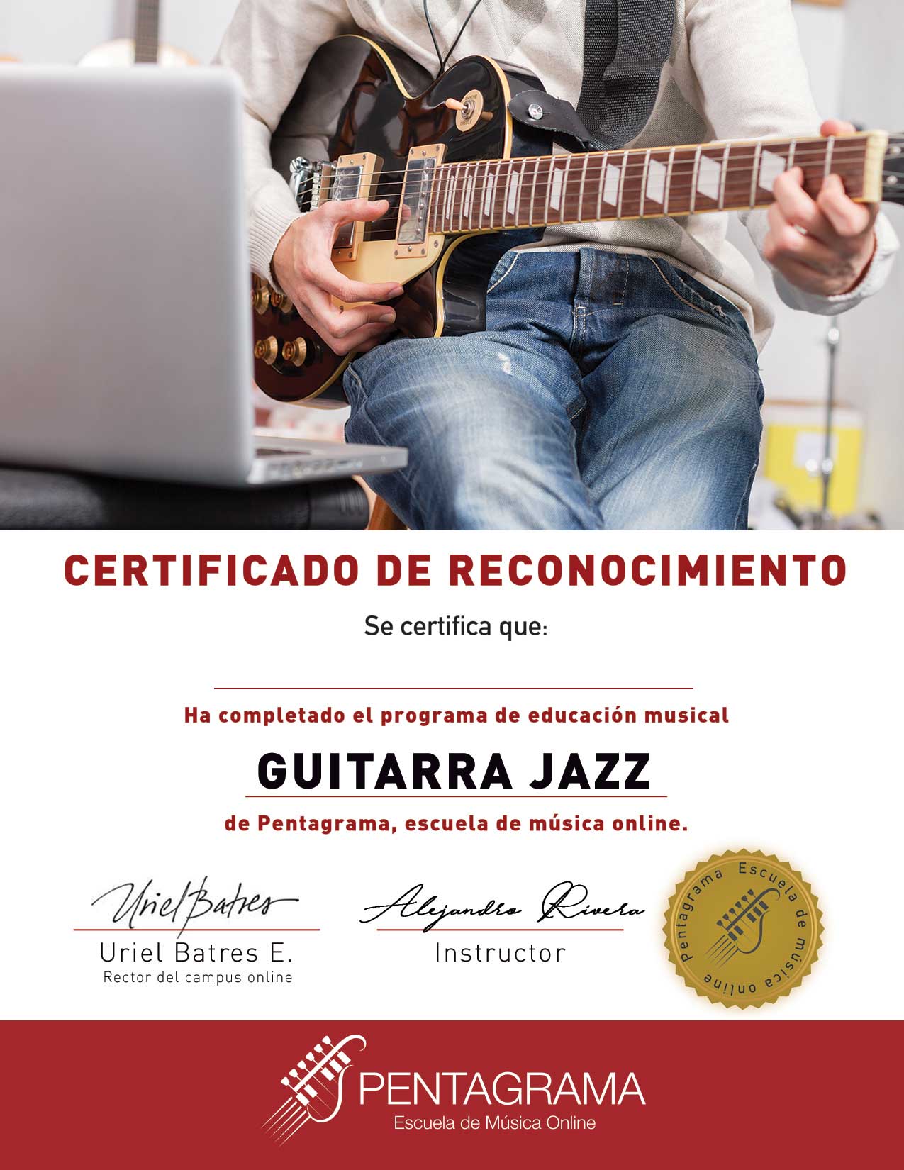 certificate con el sistema acoustic master